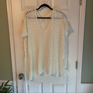 Zyia swim coverup Size Medium - Crochet with tassles